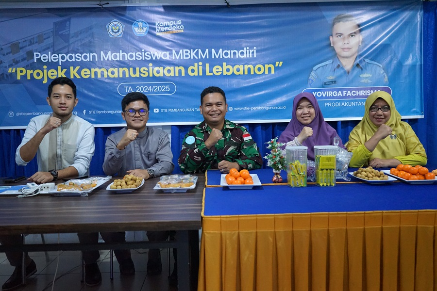 Pelepasan Mahasiswa MBKM STIE Pembangunan Tanjungpinang untuk Proyek Kemanusiaan di Lebanon Tahun Akademik 2024/2025